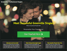 Tablet Screenshot of greenvilleprofessionalsingles.com